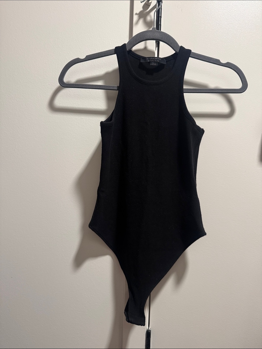 All Saints Black Sleeveless Kids One-Piece Bodysuit